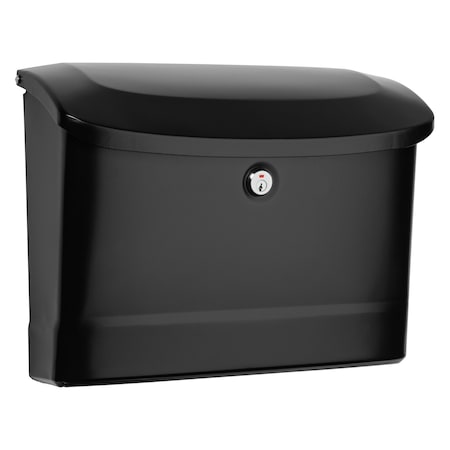 Architectural Mailboxes Mailbox, Black, Wall Mount, Medium 2572B-10